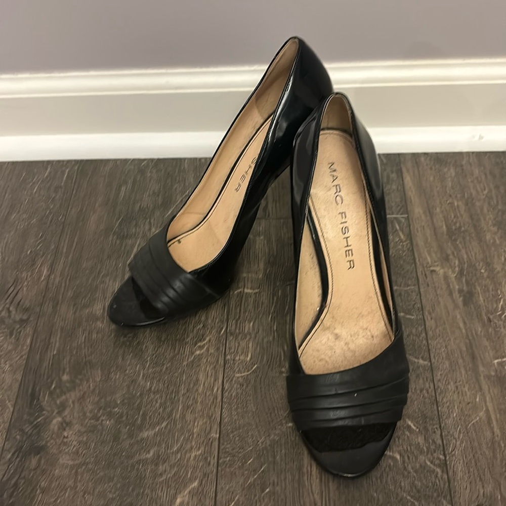 Worn work heels